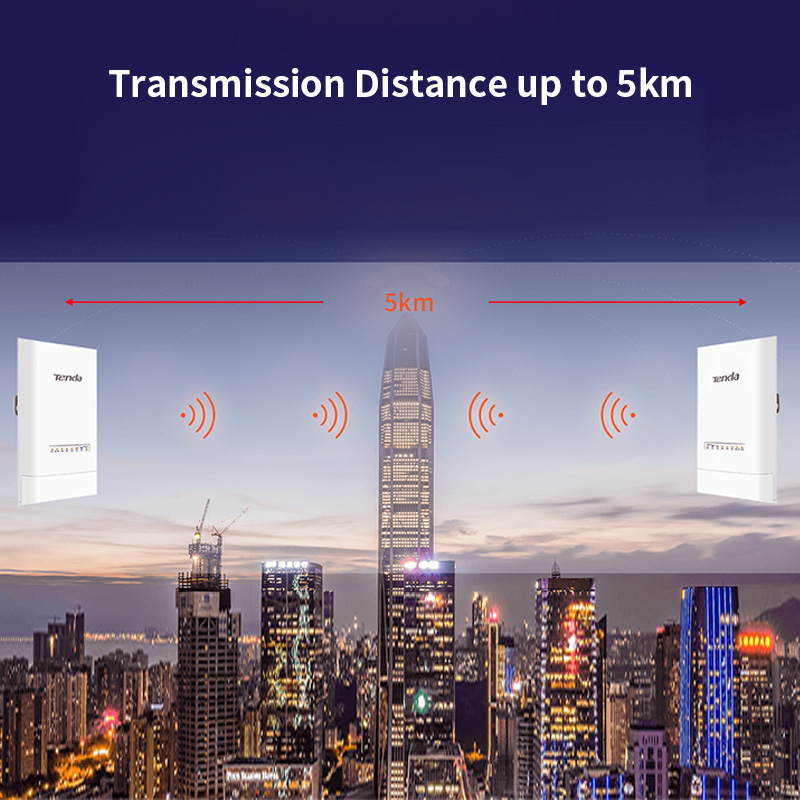 Tenda OS3 5KM 5GHz 867Mbps Outdoor CPE Wireless 5G WiFi Repeater Extender Router AP Access Point Wi-Fi Bridge p to p