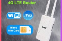 KuWFi Waterproof Outdoor 300Mbps WiFi Router CAT4 4G LTE Routers 3G/4G SIM Card Router Modem for IP Camera/Outside WiFi Coverage