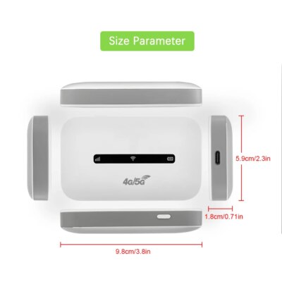 4G LTE Mobile WiFi Router 150Mbps Wireless Internet Router with SIM Card Slot Pocket Mobile Hotspot for Home Office Car Travel - Image 6