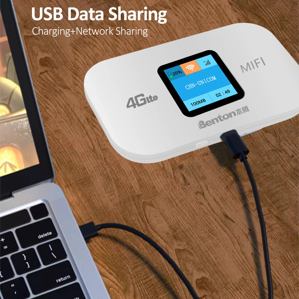 Benton Unlock 3G 4G MiFi 150Mbps Portable WiFi Mobile Pocket WiFi Router USB WiFi 4G SIM Router 4G LTE Router for SIM Card