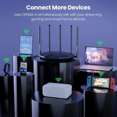 Tenda WIFI6 Pro Router AX1500 Gigabit Wireless Signal Amplifier 2.4GHz/ 5G Beamforming Parental Control Guest Network Repeater - Image 5
