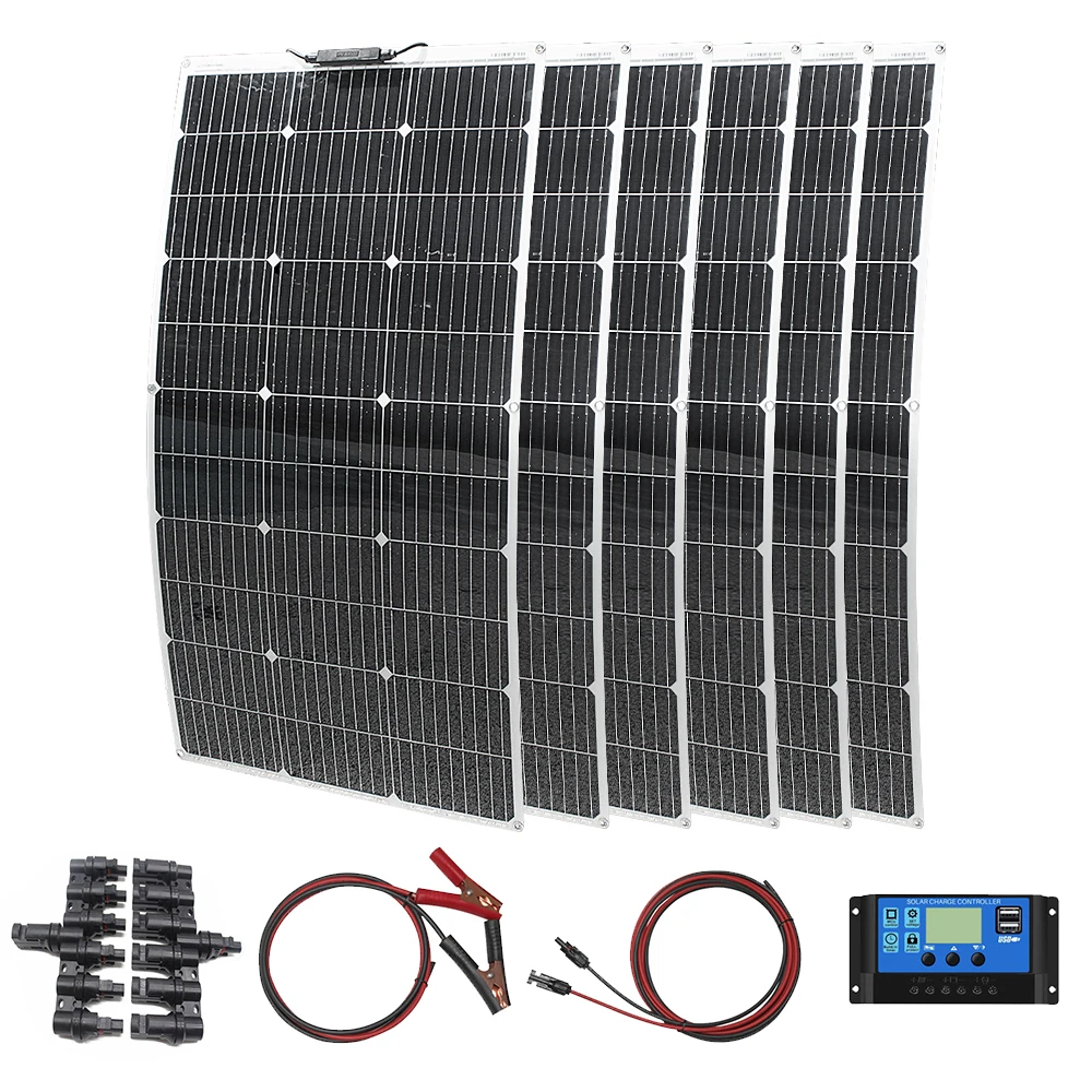 12V Flexible Solar Panel 600W 100W 200W 300W 400W 500W Bendable Waterproof Monocrystalline Best Solar Panel China for RV Boat 12V Flexible Solar Panel 600W 100W 200W 300W 400W 500W Bendable Waterproof Monocrystalline Best Solar Panel China for RV Boat