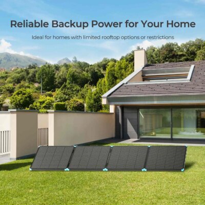 Renogy 220/400W Lightweight Portable Solar Suitcase, Foldable Solar Panel with Kickstands for RV,Camping, Off Grid System - Image 4