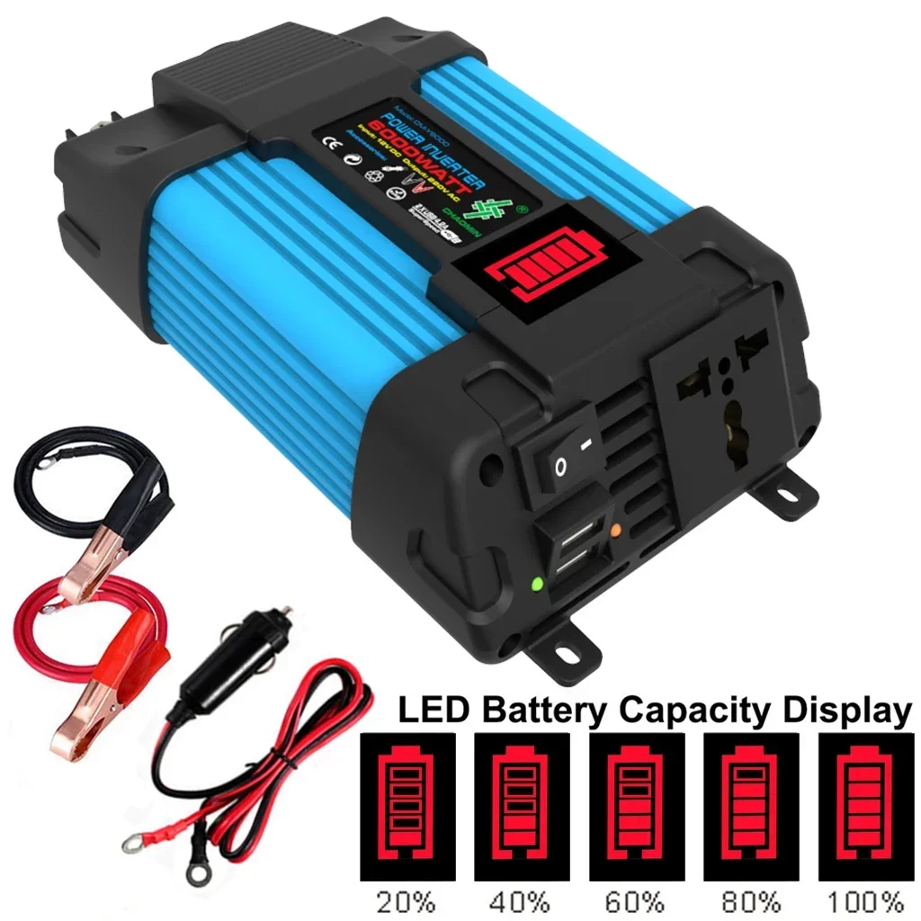 110V/220V 6000W Inverter Solar Power Generation System Solar Panel 12V 30A Controller Complete Power Generation Kit Charger