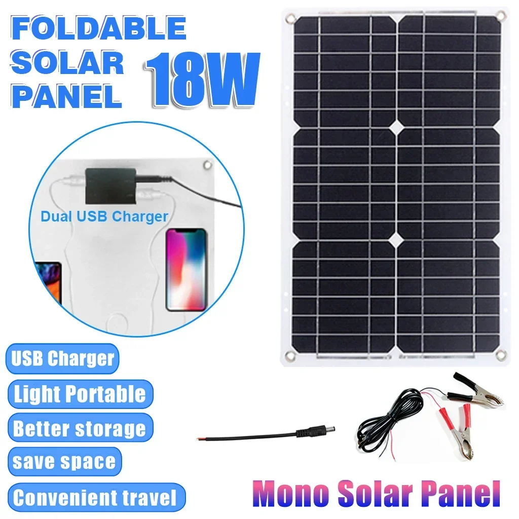 110V/220V 6000W Inverter Solar Power Generation System Solar Panel 12V 30A Controller Complete Power Generation Kit Charger
