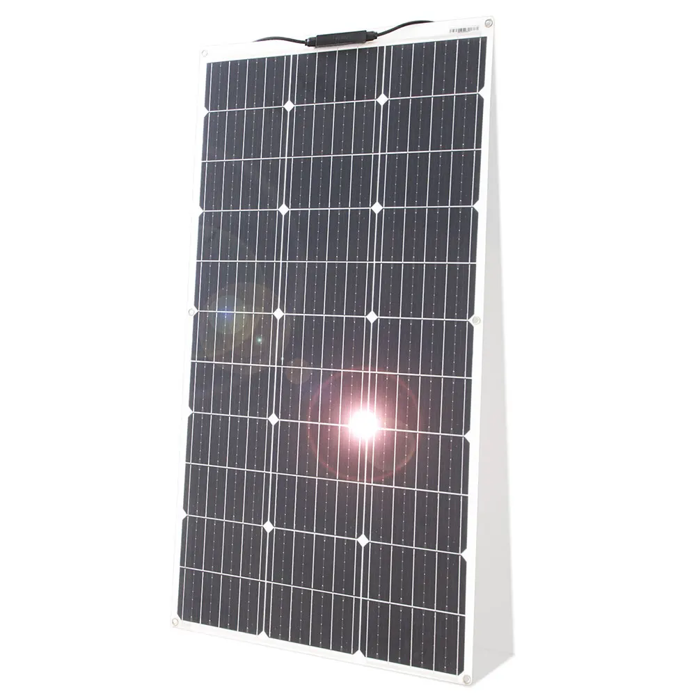 12V Flexible Solar Panel Kit 100W 200W Monocrystalline Waterproof with Controller for RV Camping Outdoor 12V Flexible Solar Panel Kit 100W 200W Monocrystalline Waterproof with Controller for RV Camping Outdoor