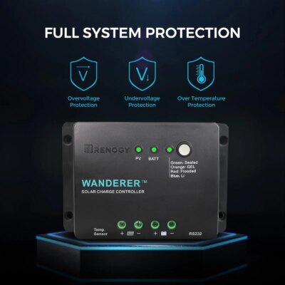 Renogy 200W 12V Solar Panel Kit, 2x100W Panels & 30A PWM Charge Controller, for RV/Boat/Camper/Off-Grid - Image 6