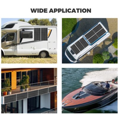 Rigid Glass Solar Panel Modules 1200W 720W 600W 480W 360W 240W 120W Photovoltaic Module 18V Monocrystalline cell Battery Charger - Image 6