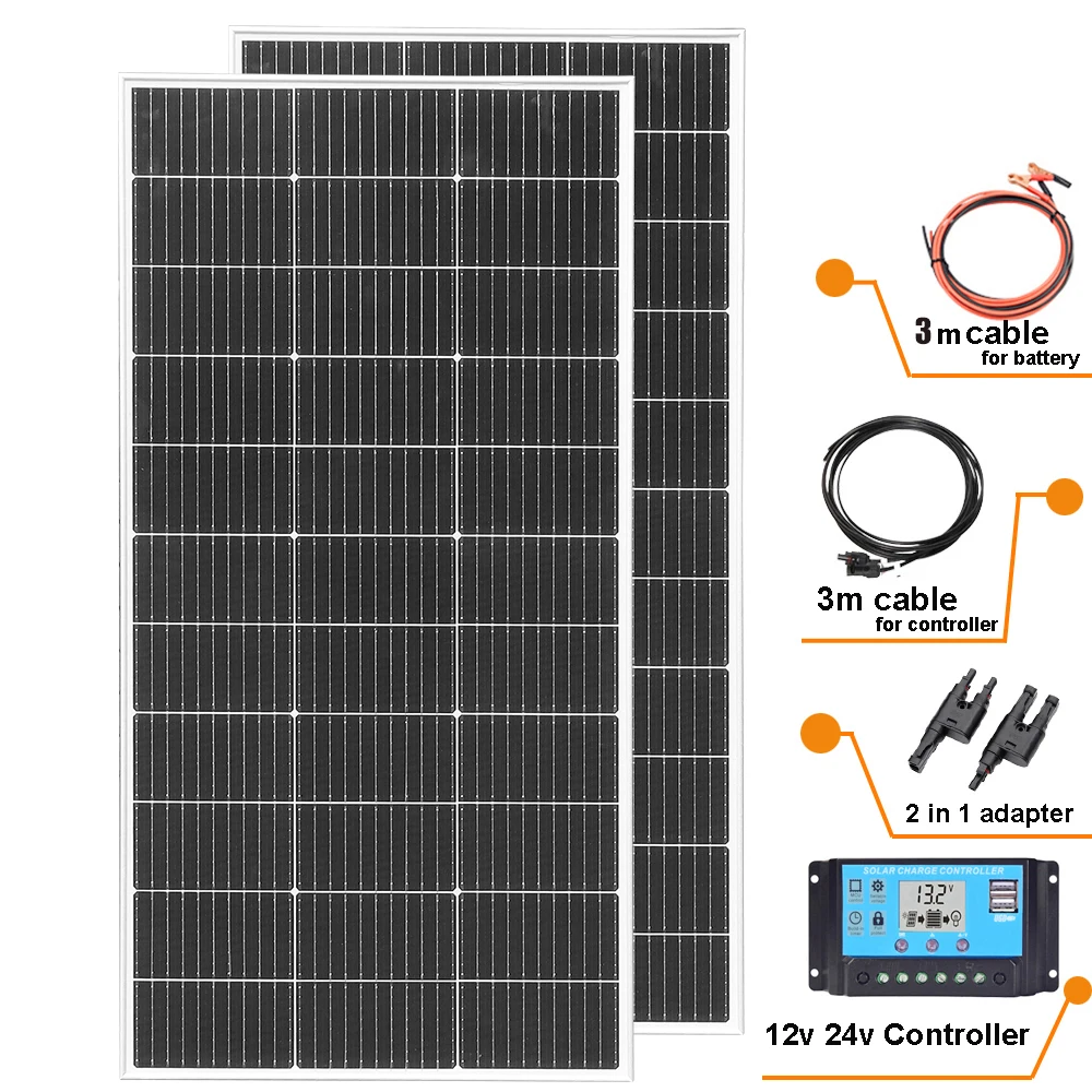 Rigid Glass Solar Panel Modules 1200W 720W 600W 480W 360W 240W 120W Photovoltaic Module 18V Monocrystalline cell Battery Charger Rigid Glass Solar Panel Modules 1200W 720W 600W 480W 360W 240W 120W Photovoltaic Module 18V Monocrystalline cell Battery Charger