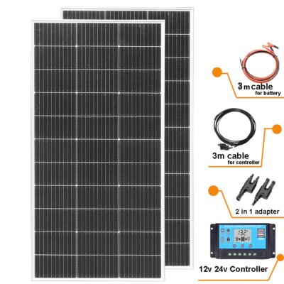 Rigid Glass Solar Panel Modules 1200W 720W 600W 480W 360W 240W 120W Photovoltaic Module 18V Monocrystalline cell Battery Charger