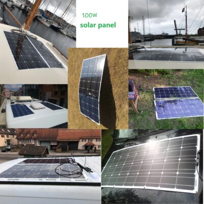 DGSUNLIGHT 100w 200w 12v portable Solar Panel Flexible 18V 800W plate CELLS Monocrystalline silicon - Image 4