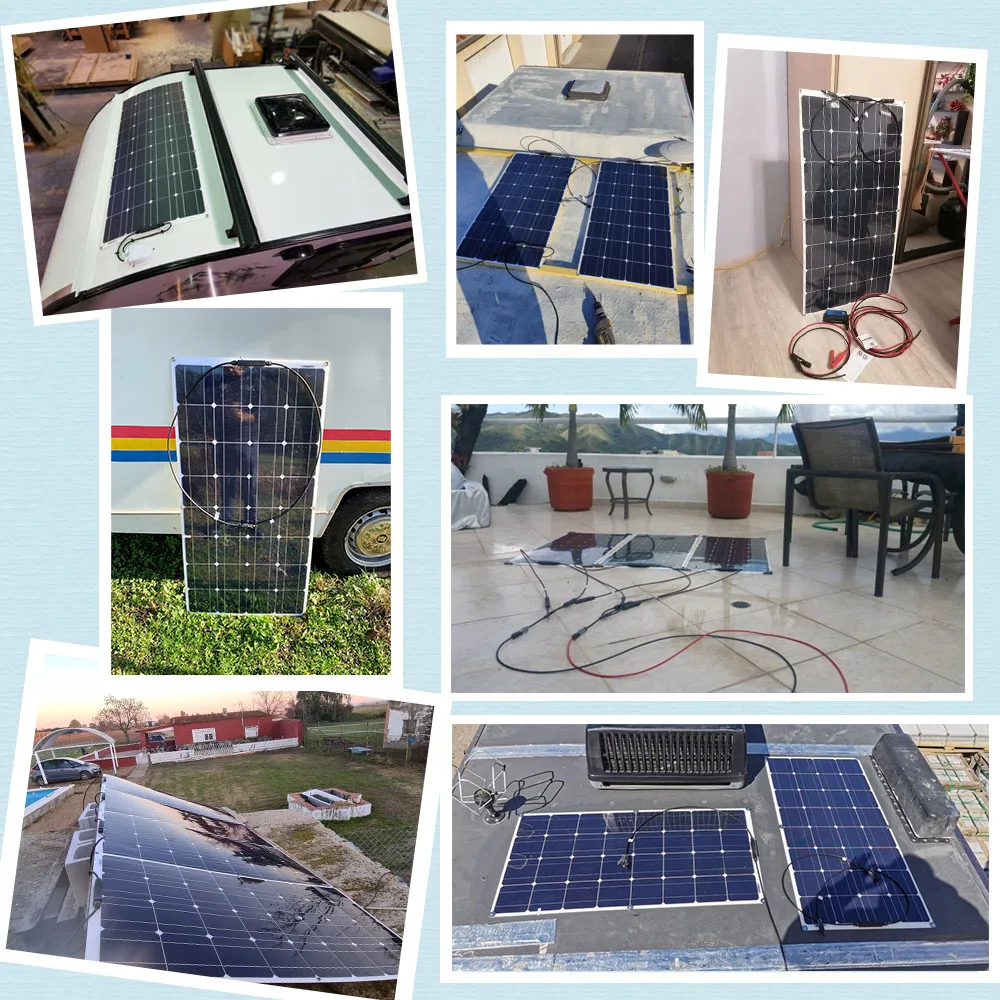 DGSUNLIGHT 100w 200w 12v portable Solar Panel Flexible 18V 800W plate CELLS Monocrystalline silicon DGSUNLIGHT 100w 200w 12v portable Solar Panel Flexible 18V 800W plate CELLS Monocrystalline silicon