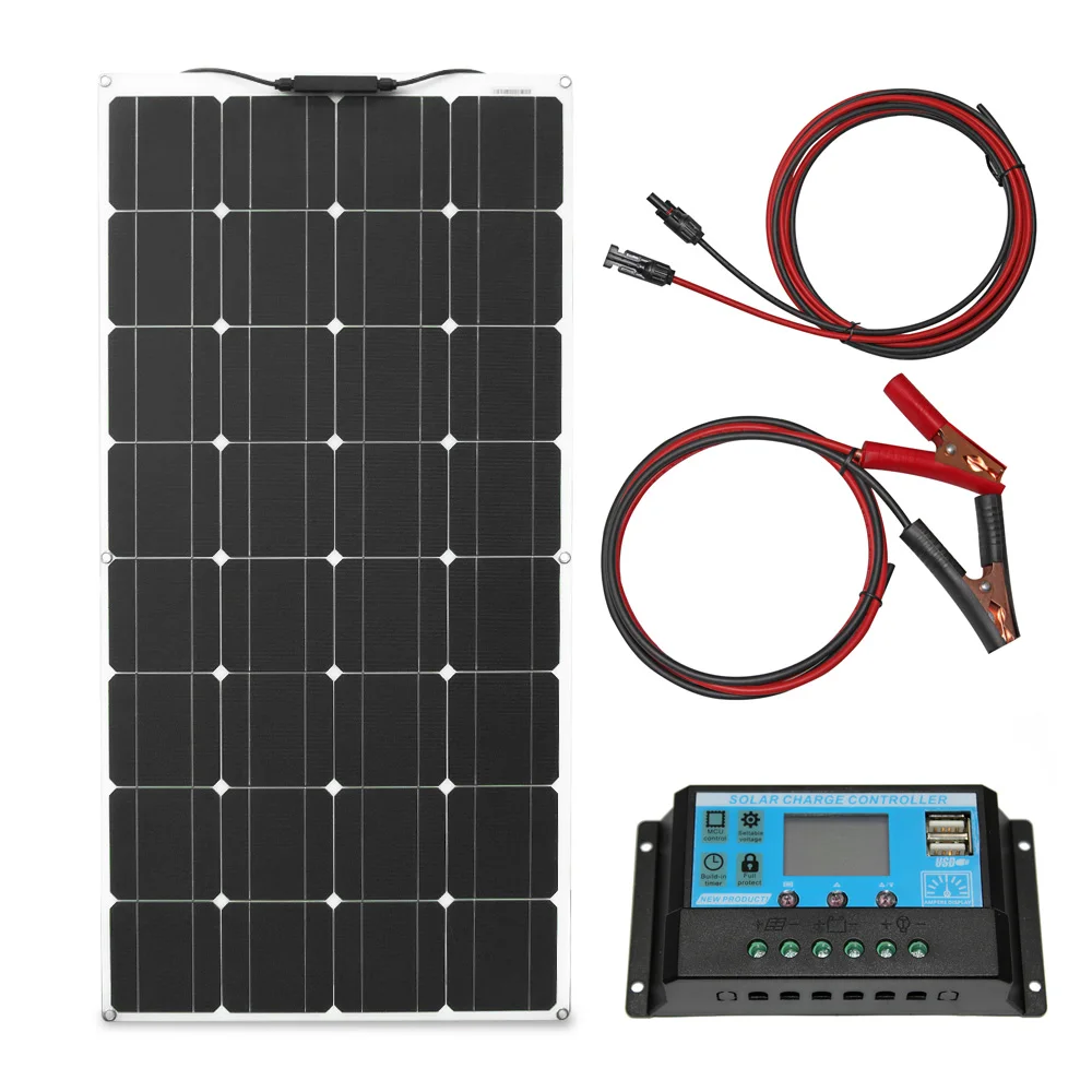 DGSUNLIGHT 100w 200w 12v portable Solar Panel Flexible 18V 800W plate CELLS Monocrystalline silicon DGSUNLIGHT 100w 200w 12v portable Solar Panel Flexible 18V 800W plate CELLS Monocrystalline silicon