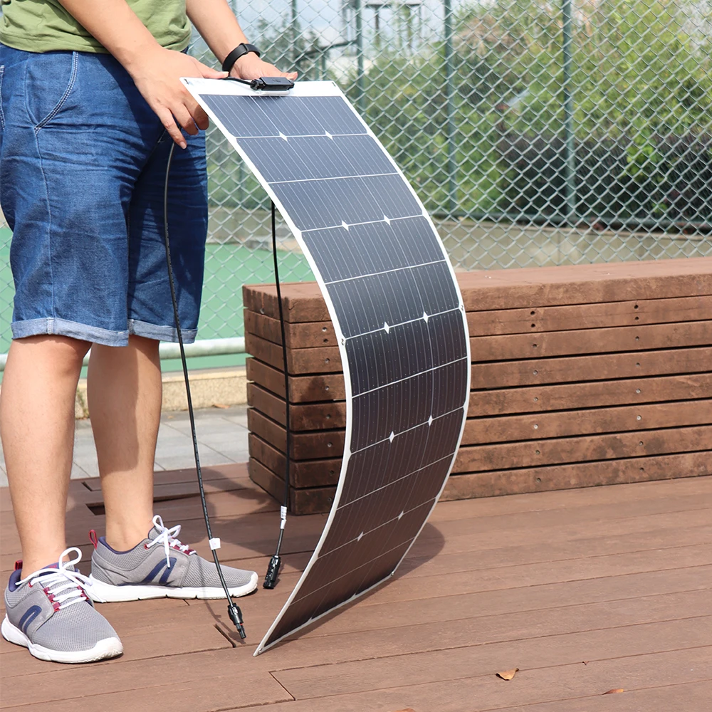 1PCS ~10PCS 100W 18V Solar Panel 100 W 200W 300W 400w 500w 800w 1000w Monocrystalline Flexible Paneles Solares 12V/24V Battery 1PCS ~10PCS 100W 18V Solar Panel 100 W 200W 300W 400w 500w 800w 1000w Monocrystalline Flexible Paneles Solares 12V/24V Battery