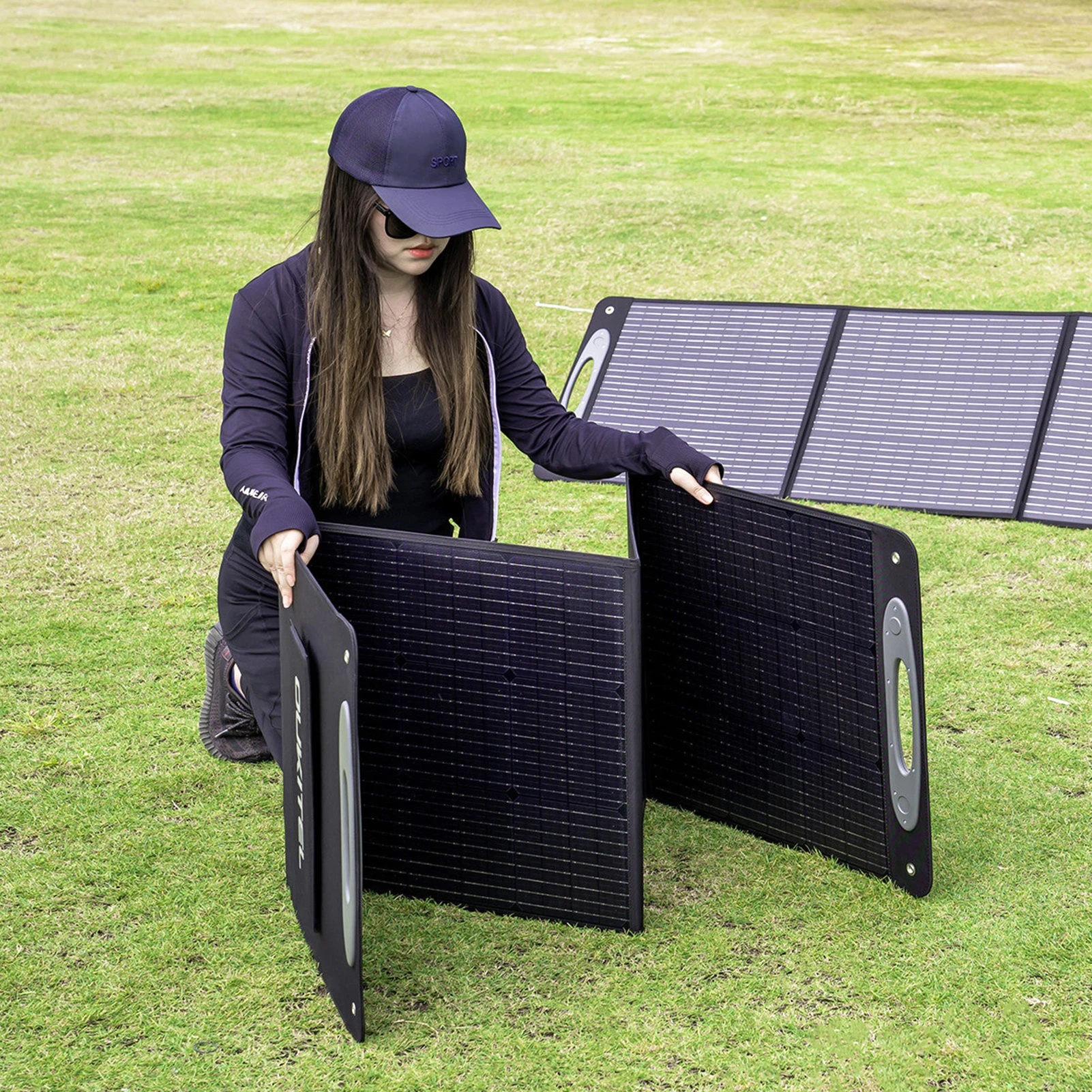 OUKITEL Solar Panel PV200 200 Watt Foldable Solar Panel for Power Station Solar Generator Charging P2001/CN505/P501 Portable Adj