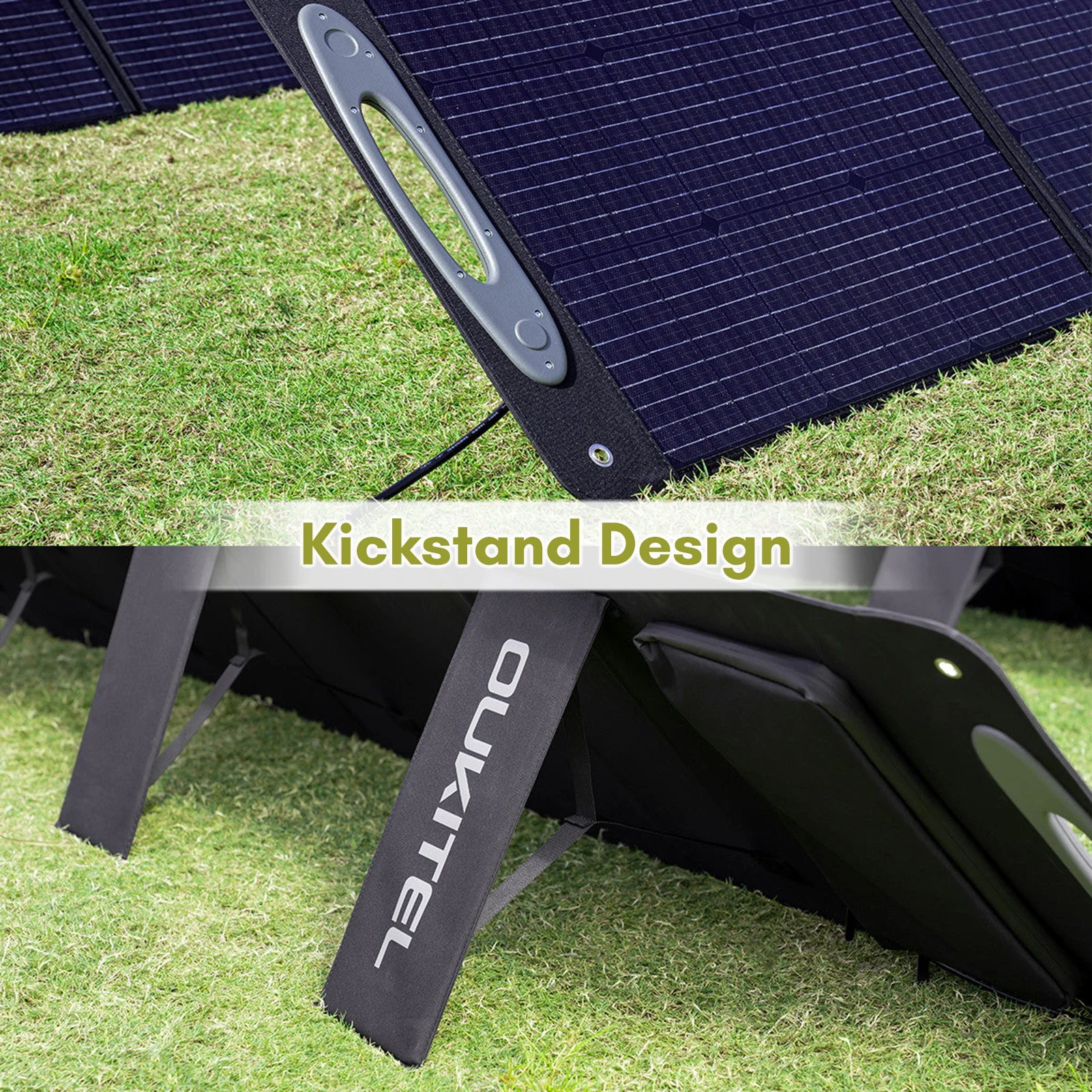 OUKITEL Solar Panel PV200 200 Watt Foldable Solar Panel for Power Station Solar Generator Charging P2001/CN505/P501 Portable Adj