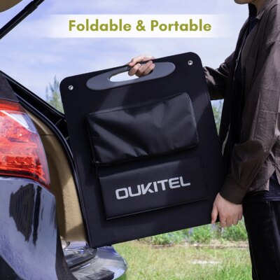 OUKITEL Solar Panel PV200 200 Watt Foldable Solar Panel for Power Station Solar Generator Charging P2001/CN505/P501 Portable Adj - Image 5