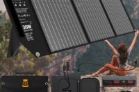 30W Travel-Ready Solar Charger - Portable Foldable Solar Panel with 18V MC4, Dual USB-A (QC3.0), and USB-C (PD18W) Ports