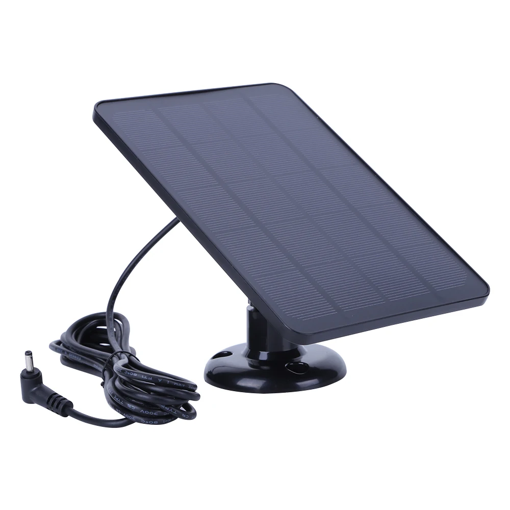 4W 5V Solar Panel Kit Waterproof Adjustable Wall Mount Bracket with 9.8FT Charging Cable for Ring Stick Up&Spotlight Camera