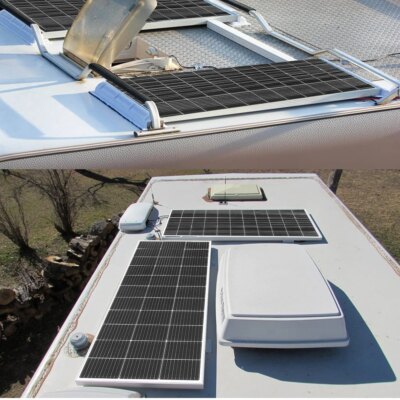 120 Watt Solar Panel High Efficiency 18 Volt Solar Panels 120W  Module PV Charge 12V for Boat Rooftop Caravan and Other Off-Grid
