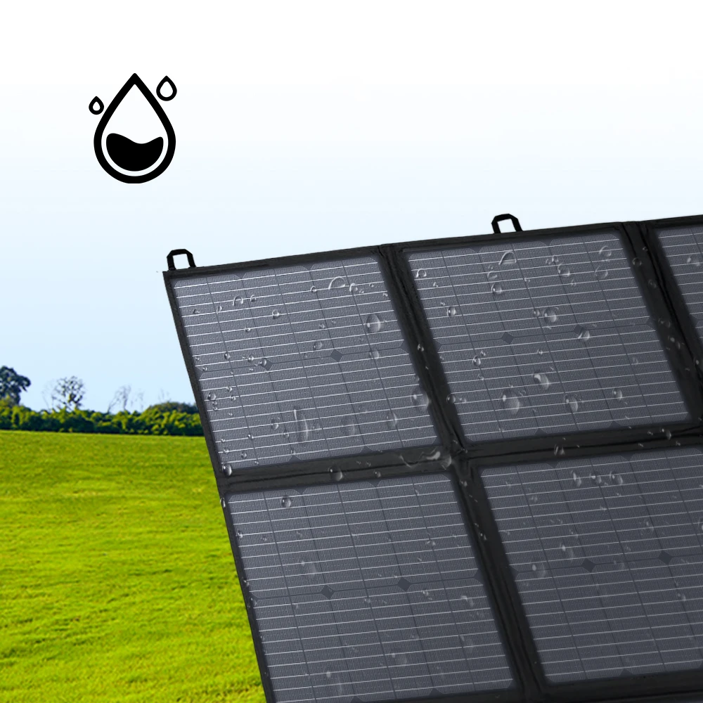 Lvyuan Warehouse IP67 Waterproof Portable Foldable PET Flexible Solar Panels Kit 120W-200W Mono Portable Solar System