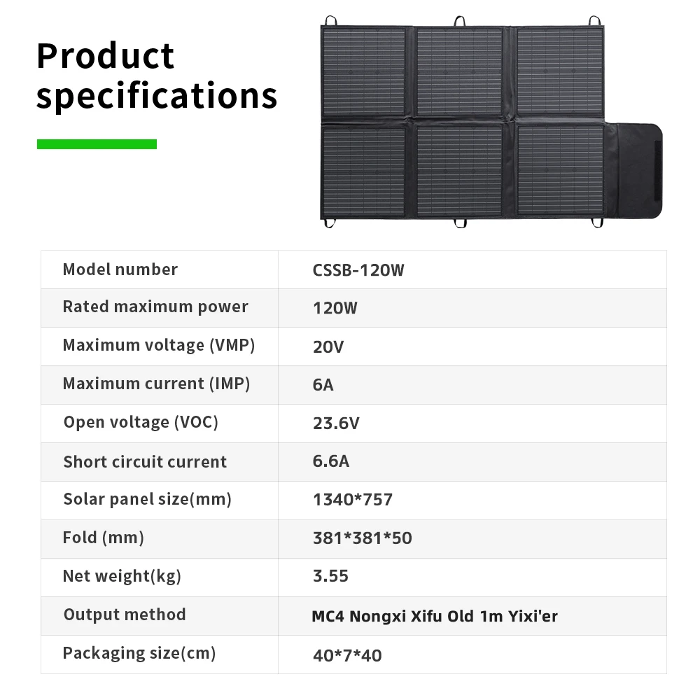 Lvyuan Warehouse IP67 Waterproof Portable Foldable PET Flexible Solar Panels Kit 120W-200W Mono Portable Solar System