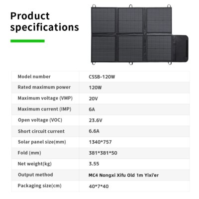 Lvyuan Warehouse IP67 Waterproof Portable Foldable PET Flexible Solar Panels Kit 120W-200W Mono Portable Solar System - Image 4