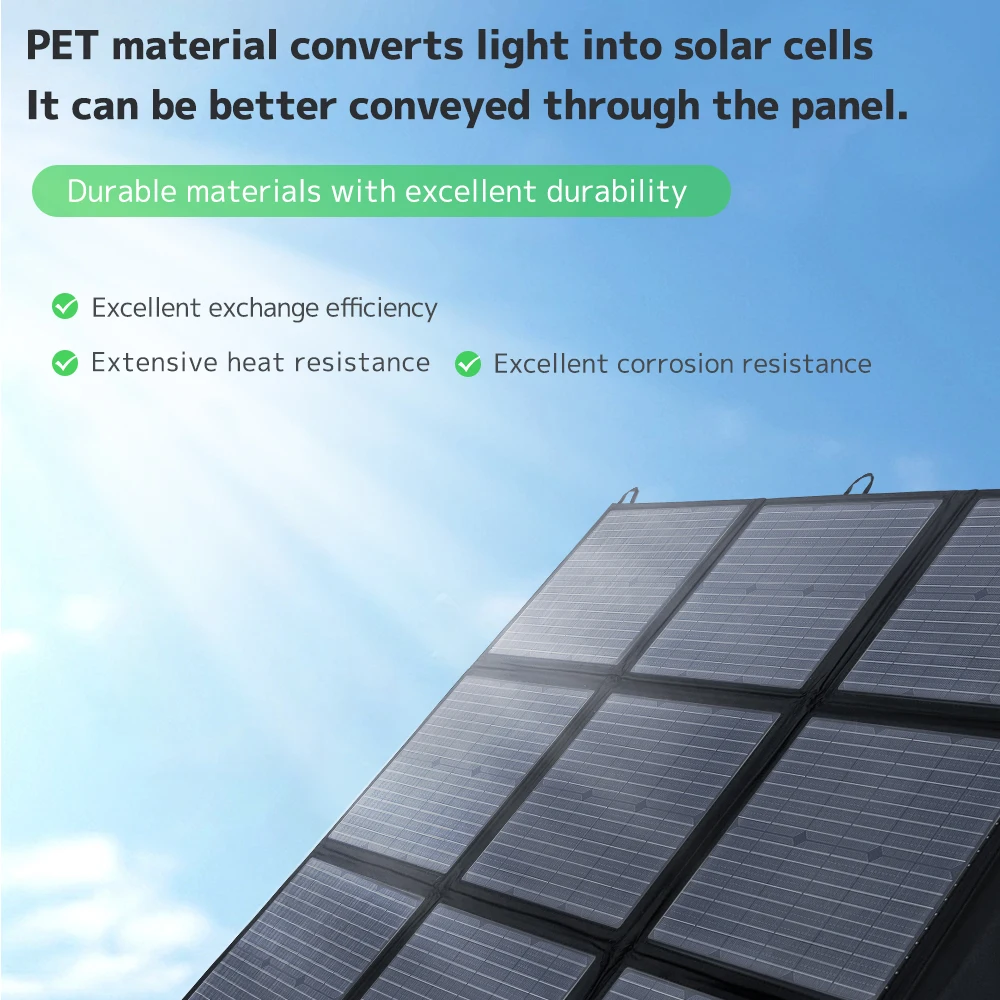 Lvyuan Warehouse IP67 Waterproof Portable Foldable PET Flexible Solar Panels Kit 120W-200W Mono Portable Solar System