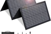 60W Solar Panel With USB DC Port For Outdoor Hiking Camping Portable Battery Power Station Phone Charging Bank Charging Panel
