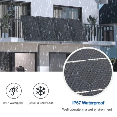 ETFE Flexible Solar Panel 100 W 200W 300W 12 V 24 V Monocrystalline Photovoltaic Module - Image 4