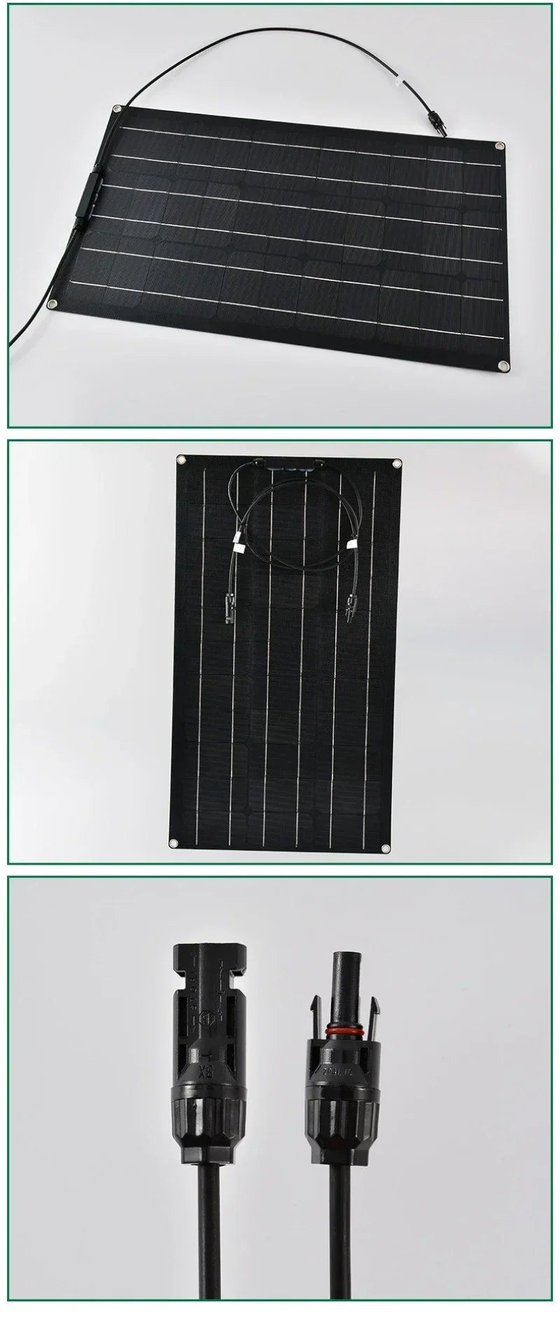 Super Power Solar Panel 500w1000w1500w2000w Suitable For RV Boat Car Household  Camping 18V 36V Battery Charger Solar Panel Kits