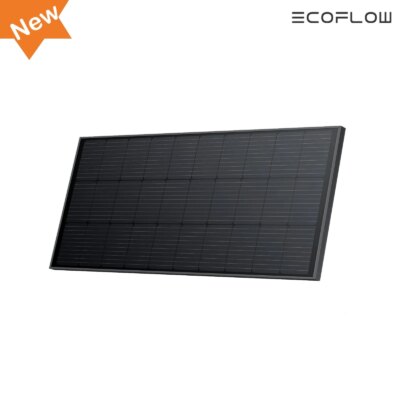 ECOFLOW  100W 12V Solar Panels, High Efficiency Monocrystalline PV Modules, IP68 Waterproofing, Ideal for RV& Marine Rooftop