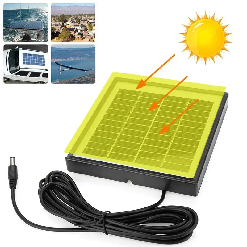 5W 12V Solar Panel Battery Charger Polysilicon Epoxy Panels Outdoor Portable Waterproof DIY For Car RV Boat 3m Cable 5W 12V Solar Panel Battery Charger Polysilicon Epoxy Panels Outdoor Portable Waterproof DIY For Car RV Boat 3m Cable