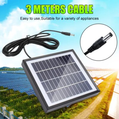 5W 12V Solar Panel Battery Charger Polysilicon Epoxy Panels Outdoor Portable Waterproof DIY For Car RV Boat 3m Cable - Image 4