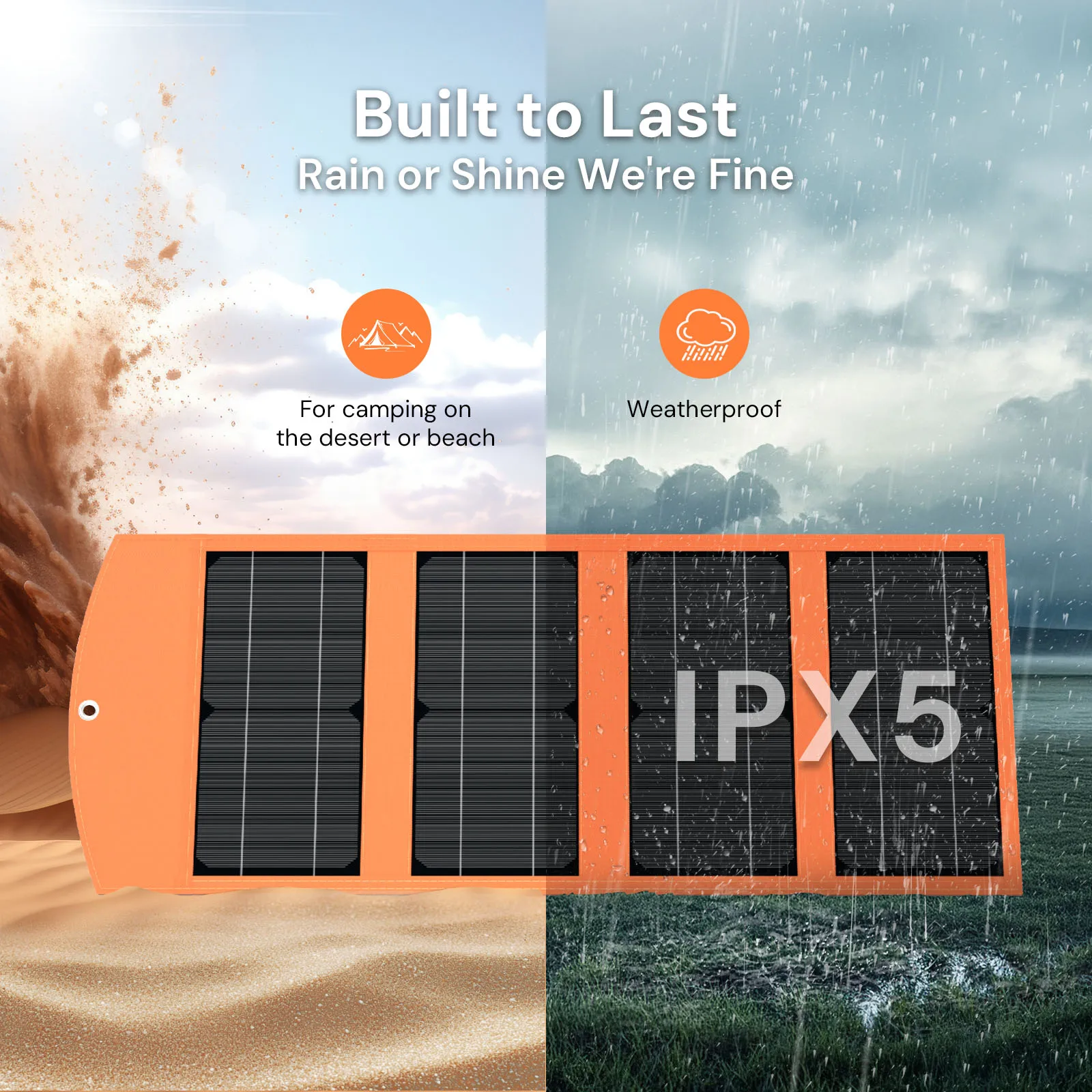 30W Solar Panel full system kit Foldable and portable Waterproof and dustproof Outdoor power bank for RV camping mobile phones
