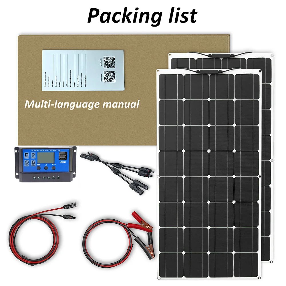 solar panel kit and 300w 200w 100w flexible solar panels 12v 24v high efficiency battery charger module solar panel kit and 300w 200w 100w flexible solar panels 12v 24v high efficiency battery charger module