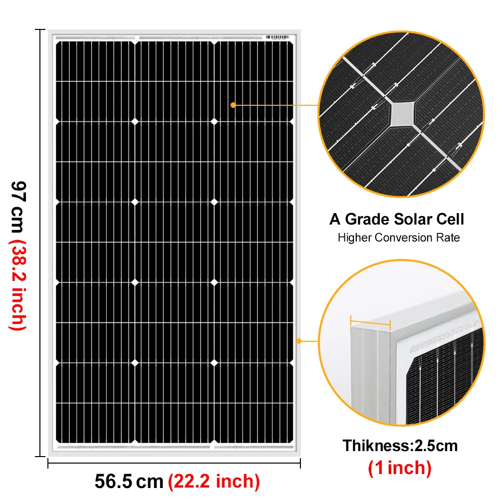 Dokio 18V 100W 200W 400W Rigid Waterproof Solar Panel Set Controller For Home Charge 12V Car Battery Monocrystalline China Dokio 18V 100W 200W 400W Rigid Waterproof Solar Panel Set Controller For Home Charge 12V Car Battery Monocrystalline China