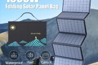 1000W Solar Panel Portable Folding Bag USB+DC Output Solar Charger Outdoor Power Supply for Home Mobile Phone Power Generator