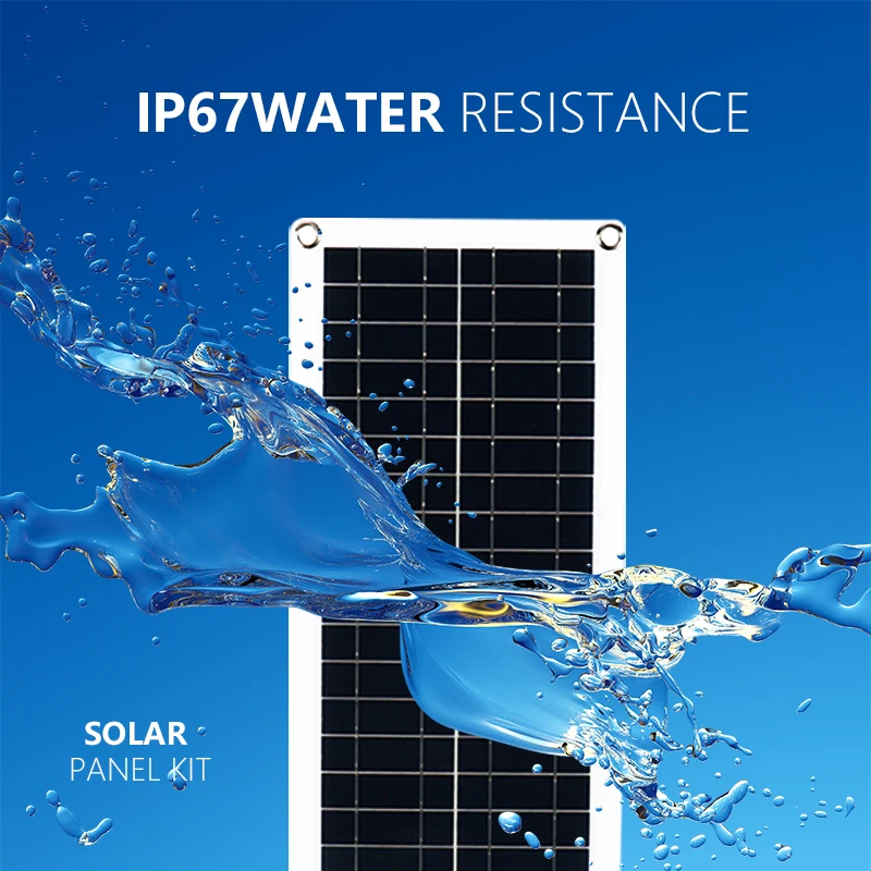 10-1000W Flexible Solar Panels For Outdoor Mobile Phone Charging  Outdoor Street Lights  Portable Appliances