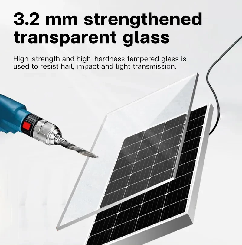 10-1000W Flexible Solar Panels For Outdoor Mobile Phone Charging  Outdoor Street Lights  Portable Appliances