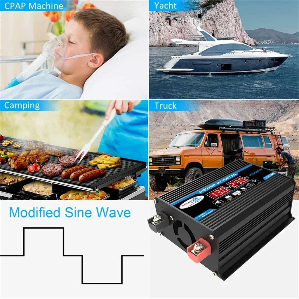 2000W Solar Panel Kit Inverter Solar Controller Waterpfoof Comping Solar Power 110V-220V Generation Intelligent Charging Board