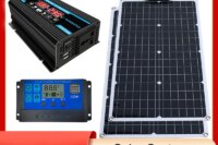 2000W Solar Panel Kit Inverter Solar Controller Waterpfoof Comping Solar Power 110V-220V Generation Intelligent Charging Board