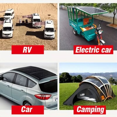 12V high-efficiency polycrystalline silicon solar panel power supply, 30-100A PWM controller, used for outdoor phone charger - Image 6