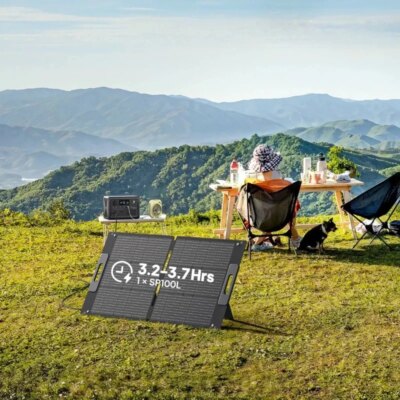 [US Stock]BLUETTI 100 Watt Solar Panel for Portable Power Station EB3A/AC50B/AC70/AC180, Foldable Solar Charger for RV - Image 4