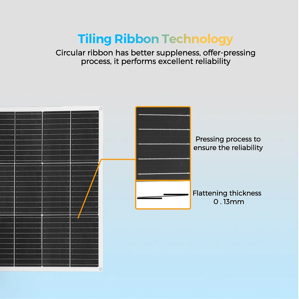 WUZECK 1pcs ~10 pcs Flexible rechargeable solar panel battery 100W 16.5V Photovoltaic Module (100W, 200W, 300W ,400W,500W 1000W) WUZECK 1pcs ~10 pcs Flexible rechargeable solar panel battery 100W 16.5V Photovoltaic Module (100W, 200W, 300W ,400W,500W 1000W)