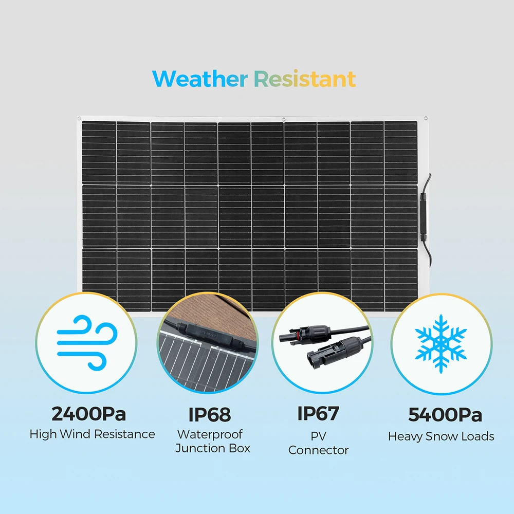 WUZECK 1pcs ~10 pcs Flexible rechargeable solar panel battery 100W 16.5V Photovoltaic Module (100W, 200W, 300W ,400W,500W 1000W) WUZECK 1pcs ~10 pcs Flexible rechargeable solar panel battery 100W 16.5V Photovoltaic Module (100W, 200W, 300W ,400W,500W 1000W)