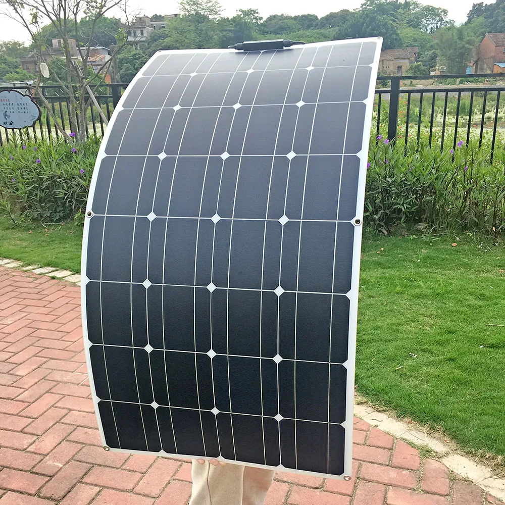 100w panel solar 200w 12v mono solar cell outdoor flexible solar panel kit for light home lead acid battery 100w panel solar 200w 12v mono solar cell outdoor flexible solar panel kit for light home lead acid battery