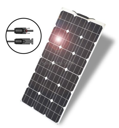 Solar Panels  solar panel 100 watt Portable Power kit Flexible Charging Outdoor Cells For Home Camping 100W 200W 300W 400W 1000W - Image 5