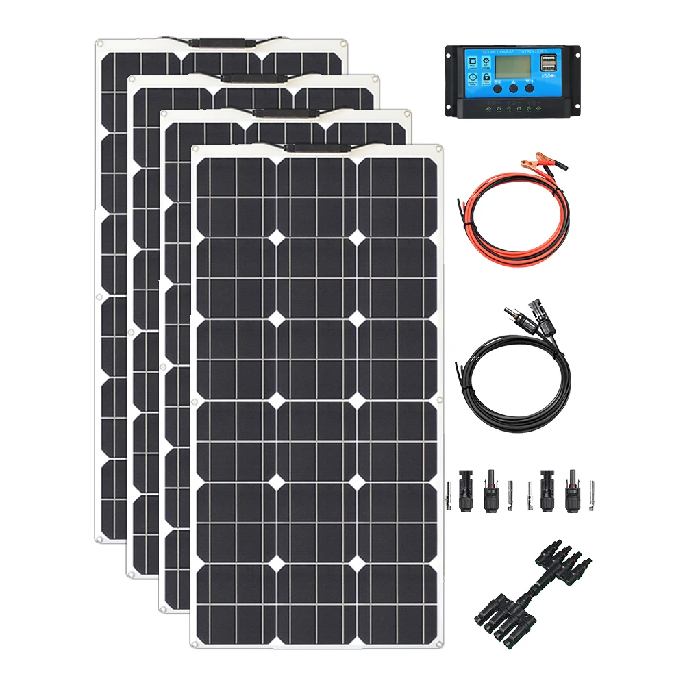 Solar Panels solar panel 100 watt Portable Power kit Flexible Charging Outdoor Cells For Home Camping 100W 200W 300W 400W 1000W Solar Panels solar panel 100 watt Portable Power kit Flexible Charging Outdoor Cells For Home Camping 100W 200W 300W 400W 1000W