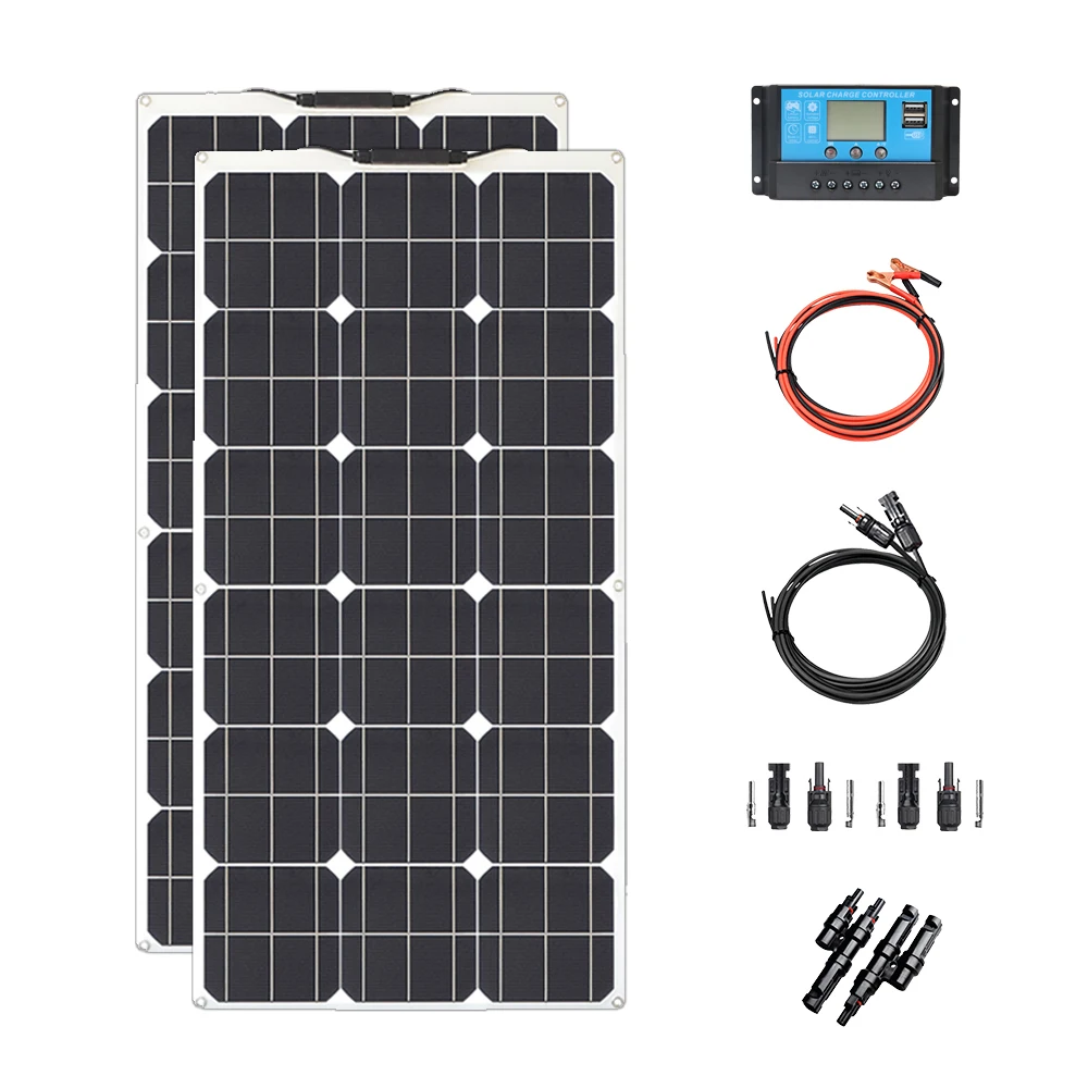 Solar Panels solar panel 100 watt Portable Power kit Flexible Charging Outdoor Cells For Home Camping 100W 200W 300W 400W 1000W Solar Panels solar panel 100 watt Portable Power kit Flexible Charging Outdoor Cells For Home Camping 100W 200W 300W 400W 1000W